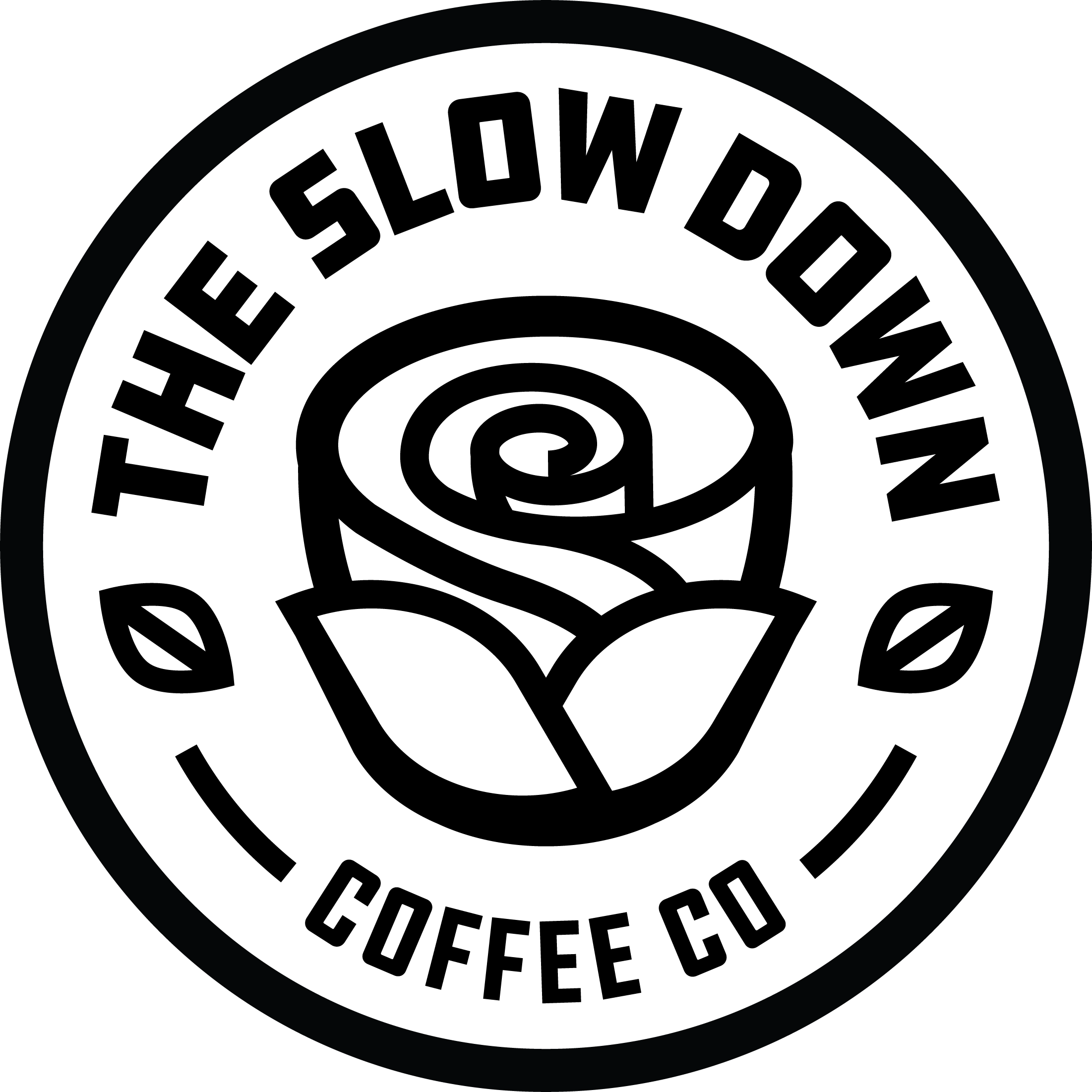 Slow Down Circular Logo